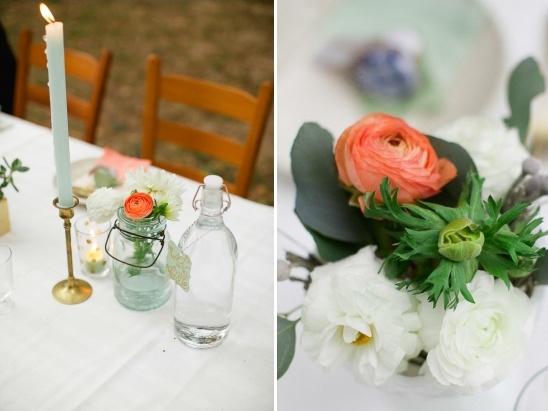 Elegant table setting with flowers and candle for a special occasion