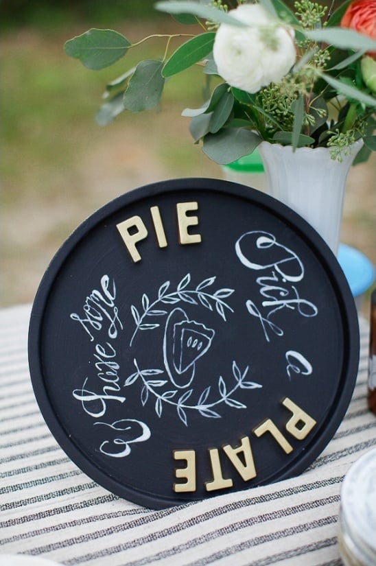 pick a plate and have some pie sign