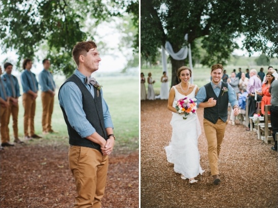 short and sweet outdoor wedding