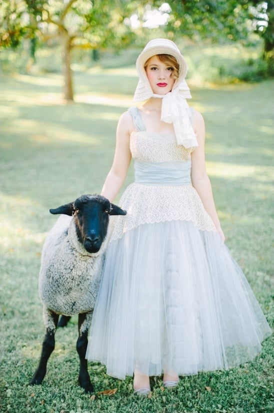 Vintage Shepherdess Bridal Session