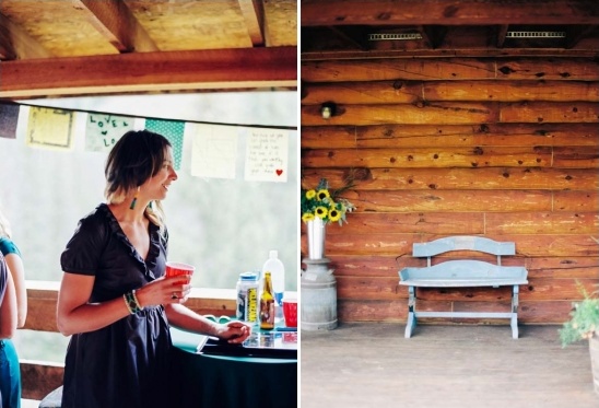 rustic colorado cabin reception