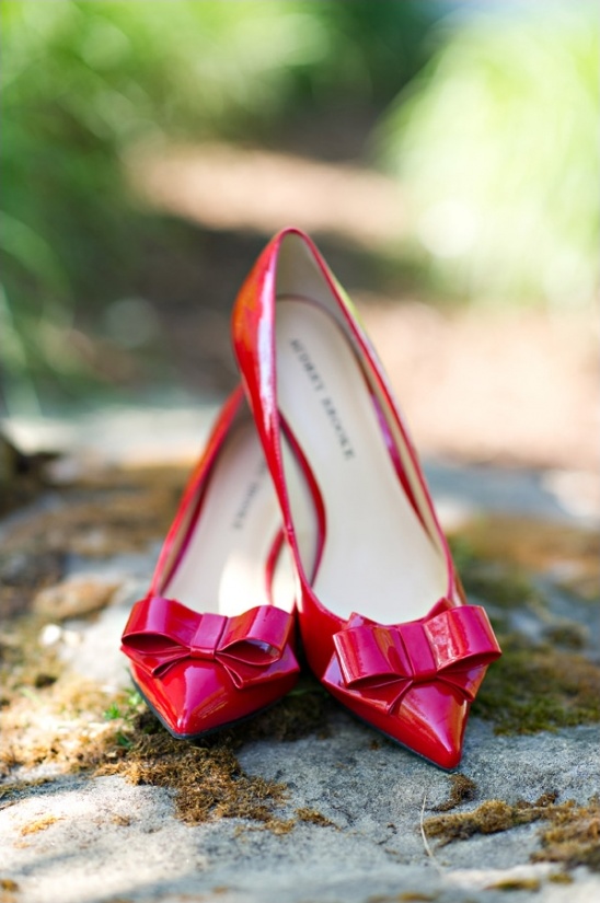 adorable red heels by audrey brooke