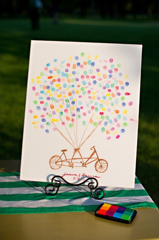 thumbprint picture guestbook idea