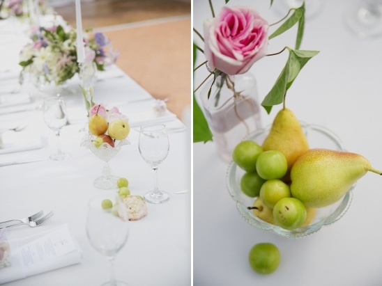 fruit on wedding table