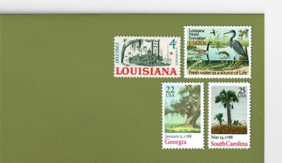 .70 Vintage Postage Sets for Invitations