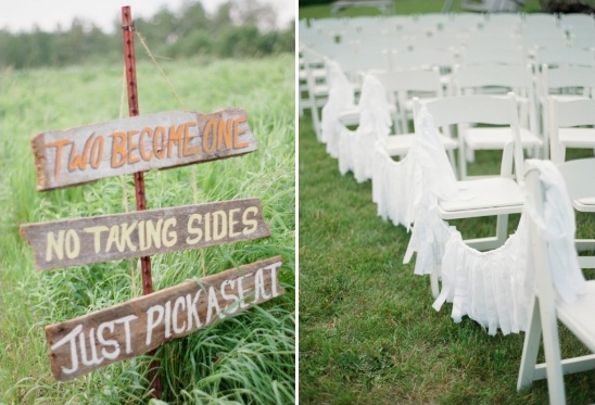 take a seat wedding sign