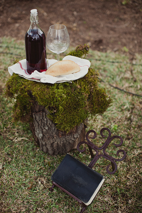 blue-and-coral-backyard-wedding