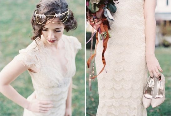 lace wedding dress by Claire Pettibone