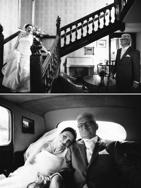 wedding moments between father and daughter