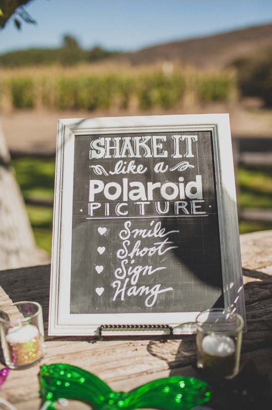 polaroid picture guestbook