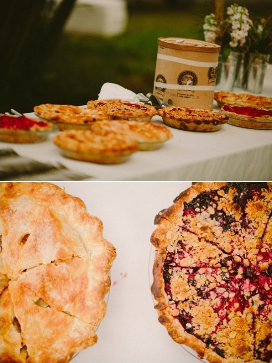 Delicious fruit pies on display, perfect for dessert or celebration
