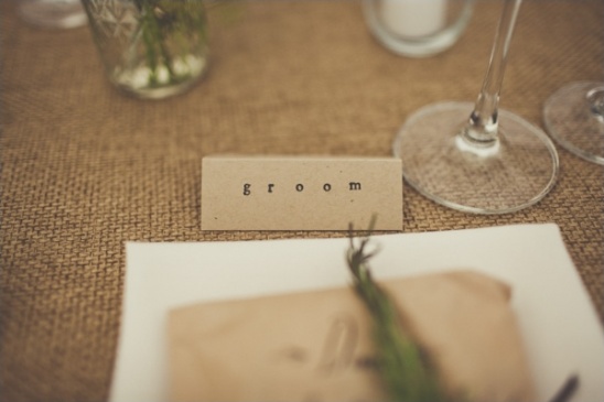 simple printed place cards