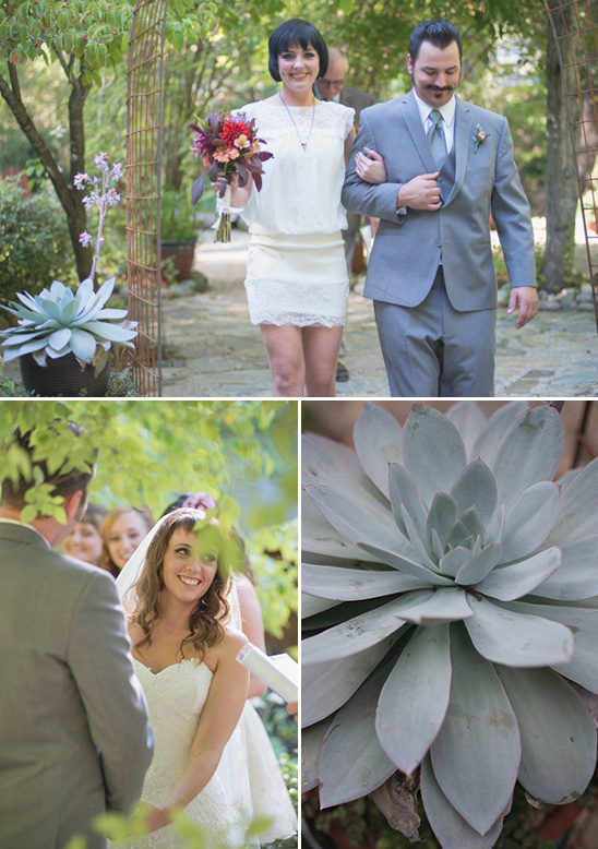 Bride and groom on their wedding day outdoors