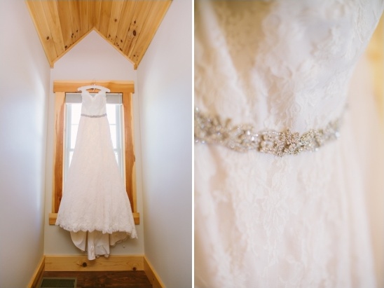 lace wedding dress with belt
