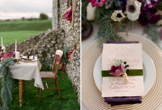 purple and red wedding ideas