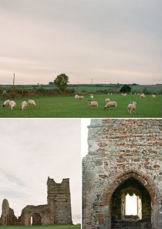 Knowlton Church ruins in England