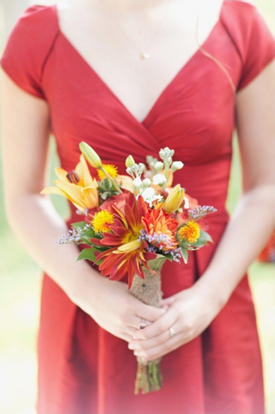 sunrise bridesmaid bouquet