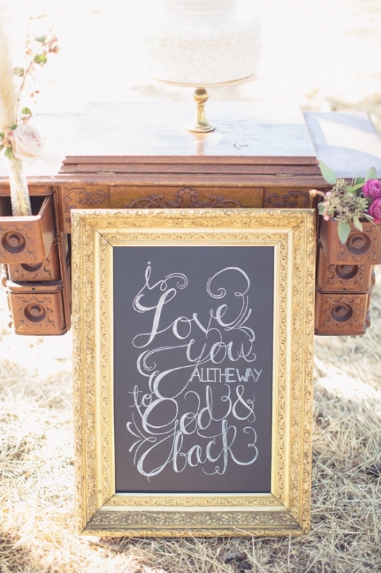 i love you to God and back chalkboard sign