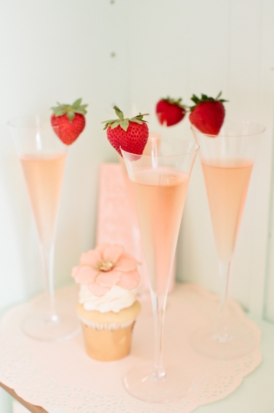 strawberry champagne toast