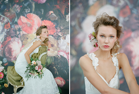 Claire Pettibone 'Raven' wedding dress, Still Life