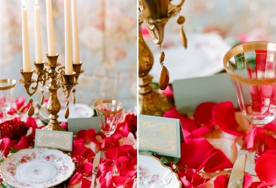 gold and red wedding ideas