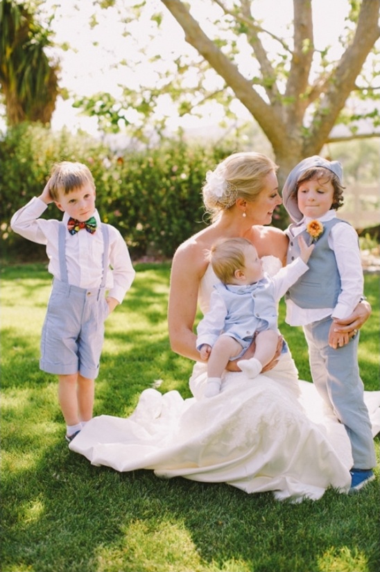 blue and white ring bearer outfits