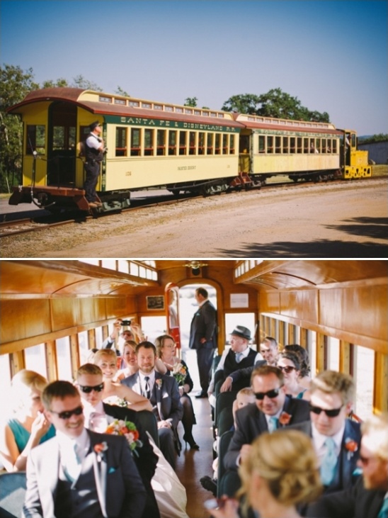 train wedding transportation