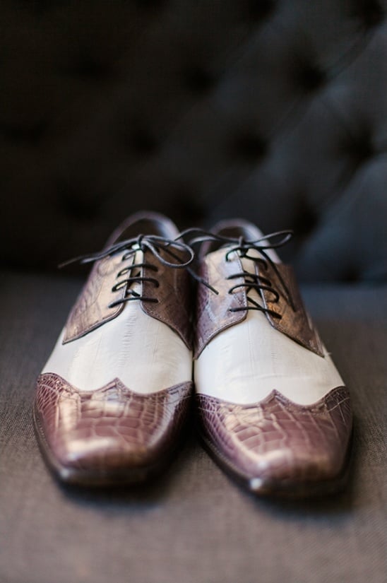 snazzy groom wedding shoes