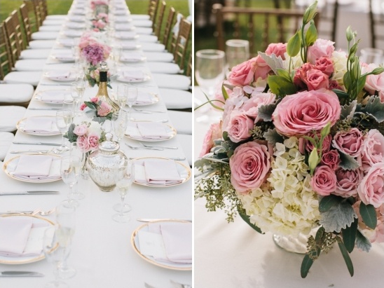 elegant pink and gold wedding ideas