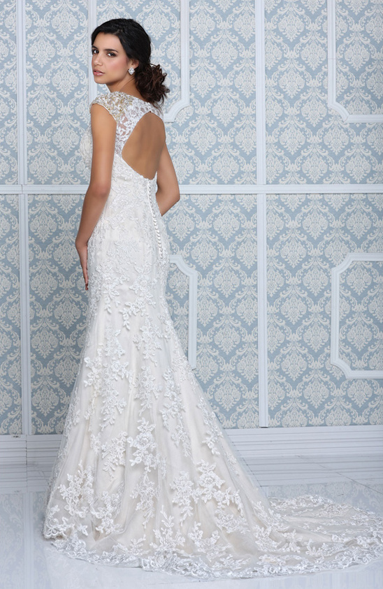 lace keyhole wedding dress by Impression Bridal
