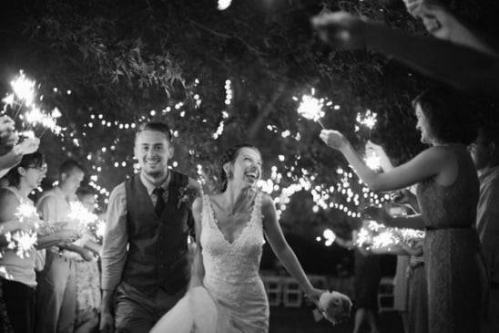 sparklers for wedding exit