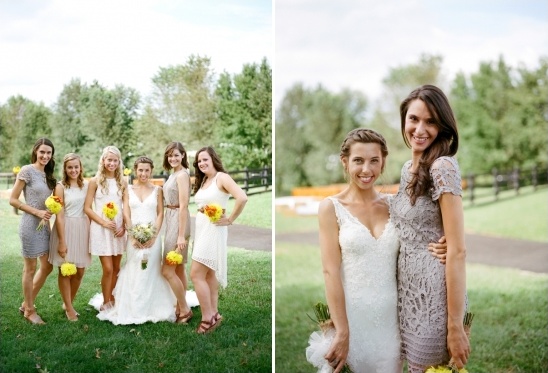 natural colored bridesmaids dresses