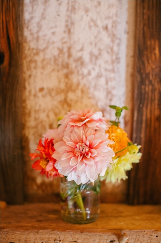 pink red and yellow floral decor