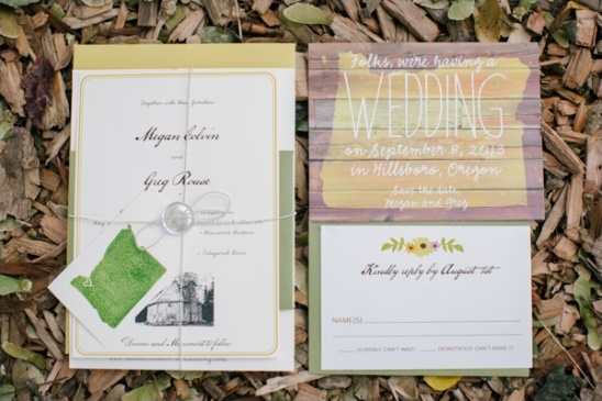 oregon wedding stationery