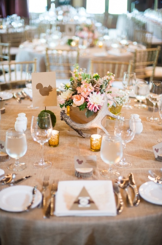 rustic woodland tablescapes