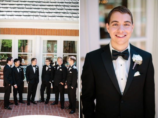 formal groom in tuxedos