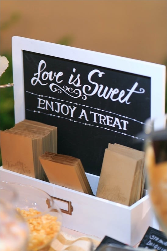 love is sweet enjoy a treat dessert table sign