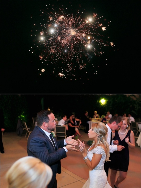 fireworks at wedding