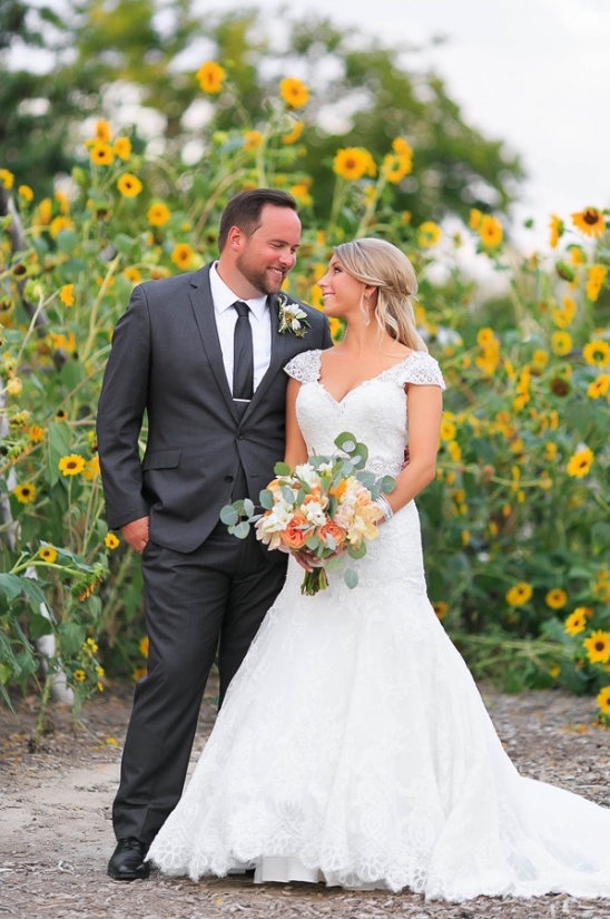 Peach Wedding In Colorado Wine Country