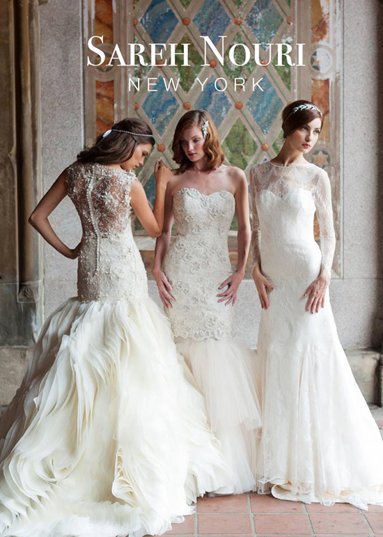 Sareh Nouri New York bridal dresses showcased with elegance