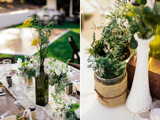 diy upcycled centerpieces