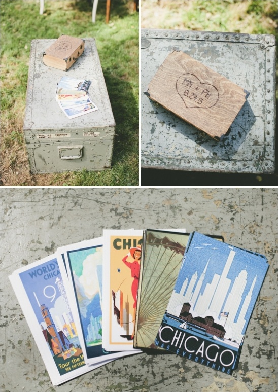 post card guestbook ideas
