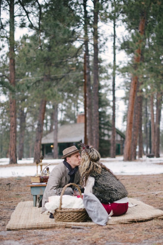 A Rustic Winter Engagement in Colorado