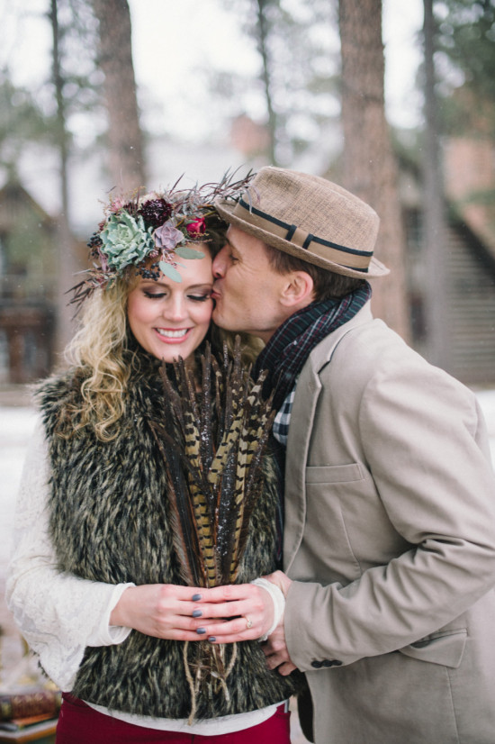 A Rustic Winter Engagement in Colorado