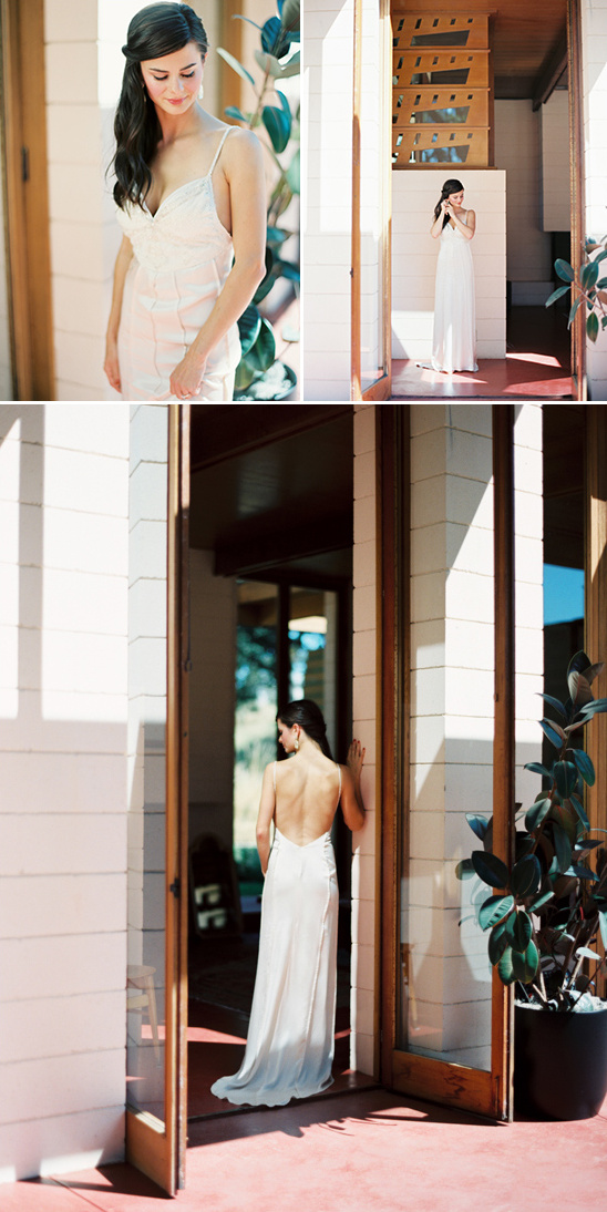 spaghetti strap wedding dress