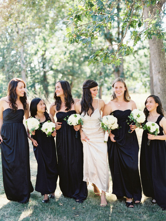 long black bridesmaids dresses