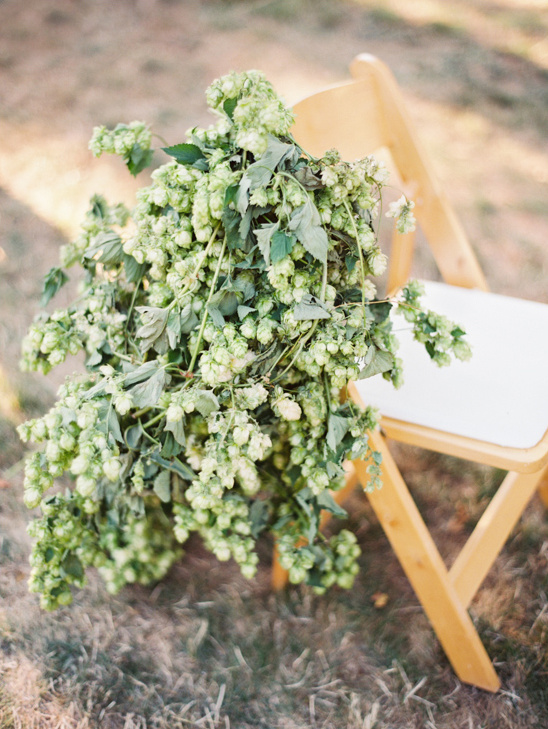 oragnic chair wedding decor