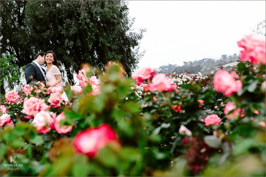 Balboa Park San Diego + Cherry Blossom Engagement