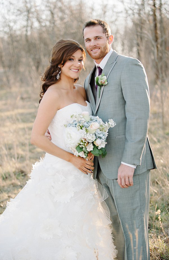 Blue And Ivory Shabby Chic Wedding