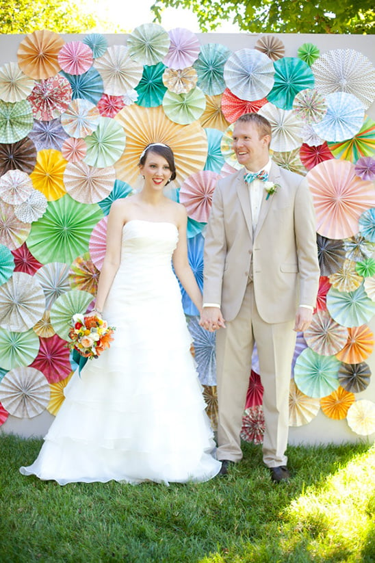 pinwheel wedding backdrop